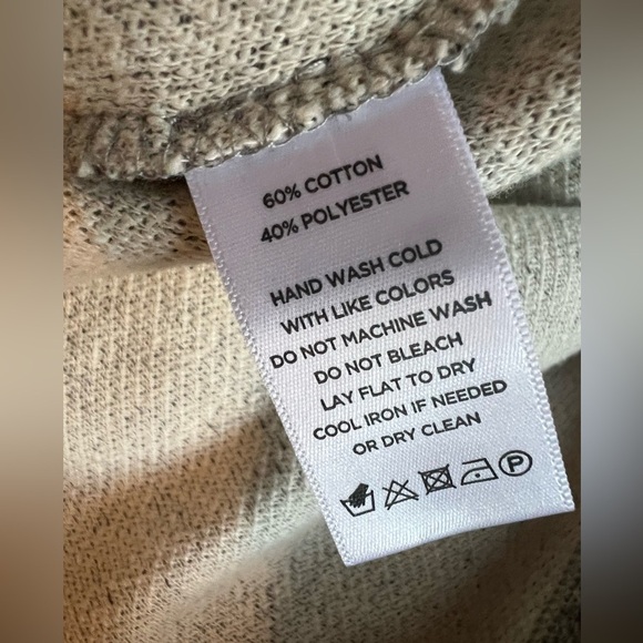 LILLA P LONG SLEEVE BOXY MOCK NECK SWEATER TOP - Picture 5 of 5